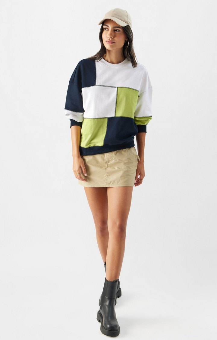 Women's Sulphur Blue Sweatshirt Women's Oversized Sweatshirts