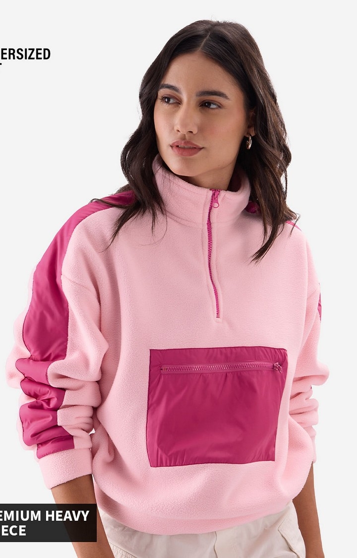 The Souled Store | Women's Strawberry Punch Teddy Women's Oversized Sweatshirts