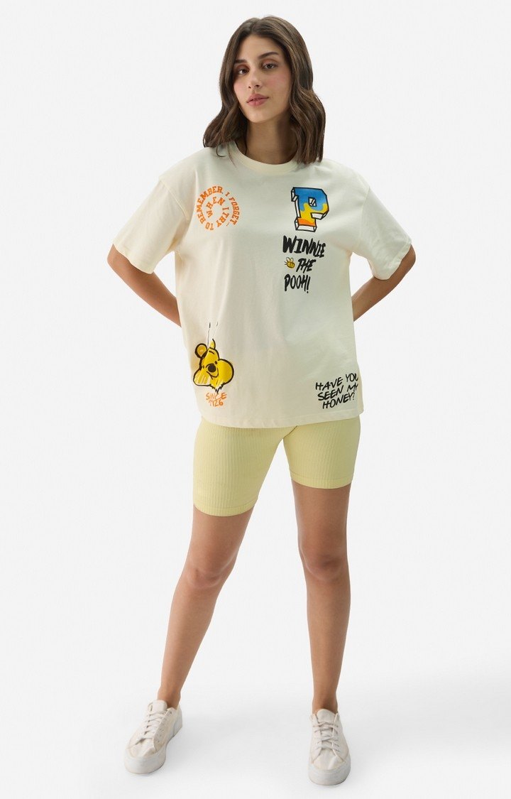 Women's Winnie The Pooh: Whimsical Women's Oversized T-Shirt