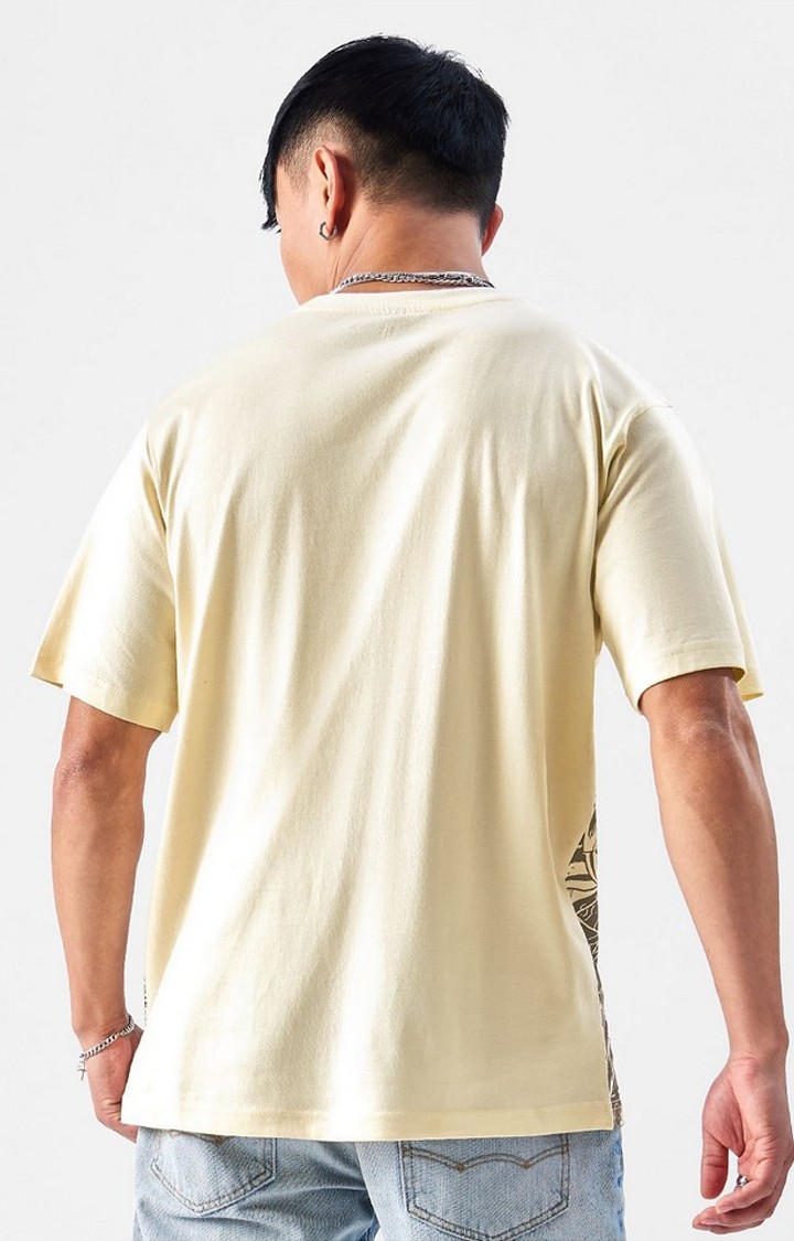 The Souled Store | Men's TMNT: Turtle Power Off White Printed Regular T-Shirt 2