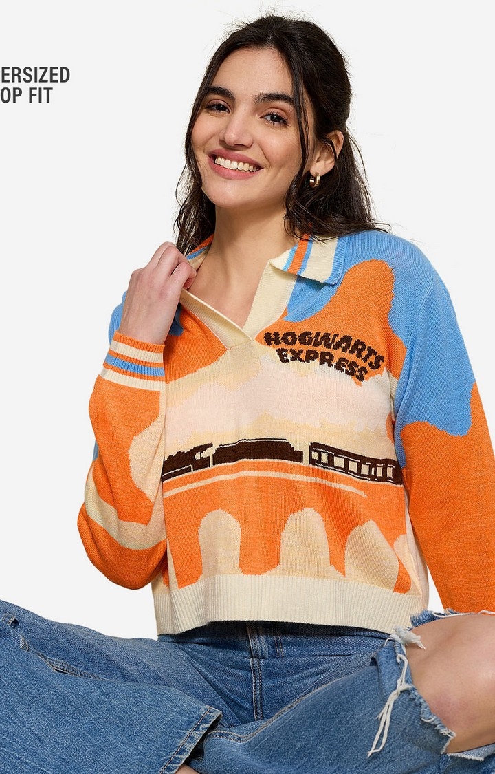 The Souled Store | Women's Harry Potter: Hogwarts Express Women's Cropped Sweaters