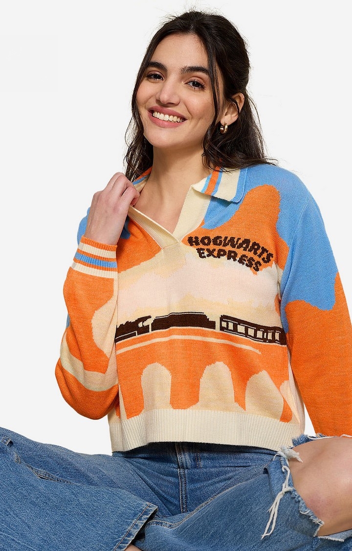 The Souled Store | Women's Harry Potter: Hogwarts Express Women's Cropped Sweaters