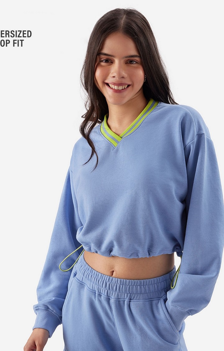 Women's Periwinkle Sweatshirt Women's Oversized Sweatshirts