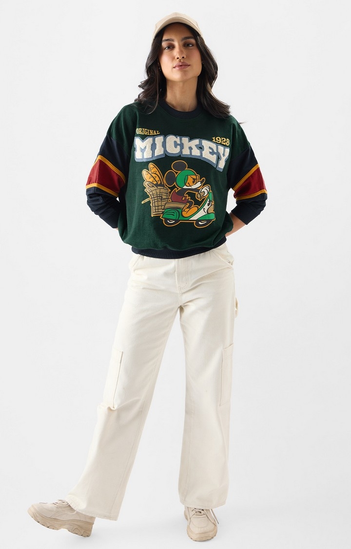 Women's Mickey: Parisian Vibes Women's Oversized Sweatshirts