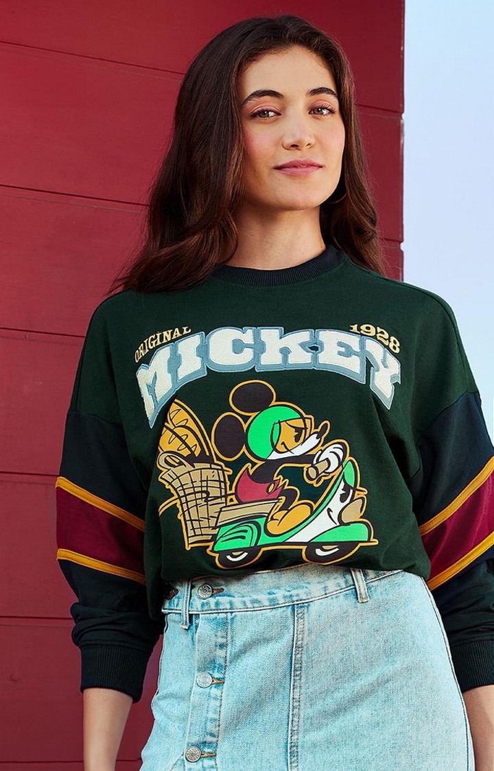 Women's Mickey: Parisian Vibes Women's Oversized Sweatshirts