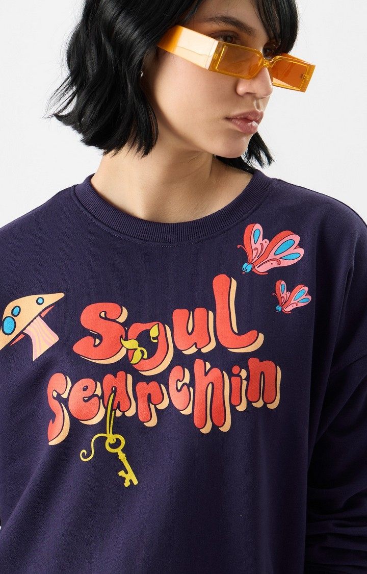 Women's Alice In Wonderland: Soul Searchin' Women's Oversized Sweatshirts