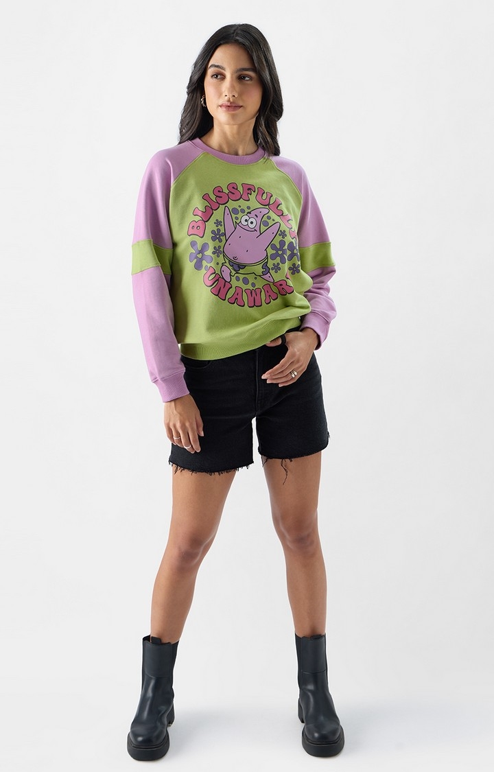 Women's SpongeBob: Blissfully Unaware Women's Oversized Sweatshirts