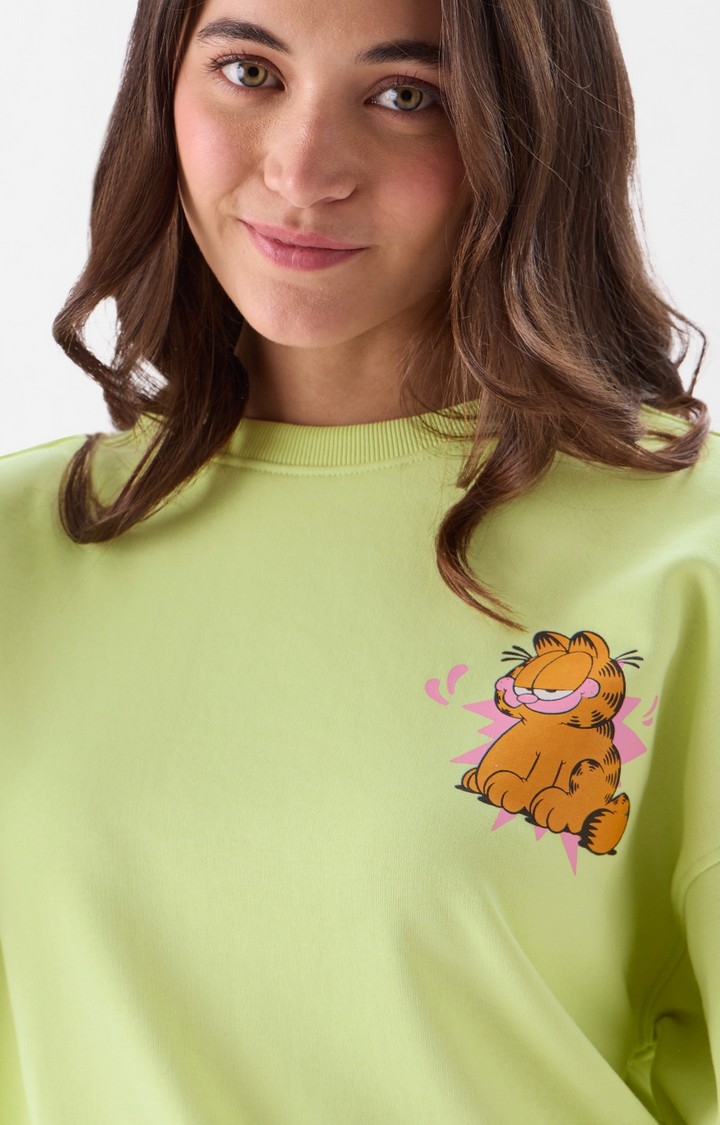 Women's Garfield: Don't Care Club Women's Oversized Sweatshirts