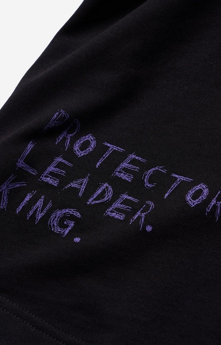 Men's Black Panther: Long Live The King Oversized Full Sleeve T-Shirt