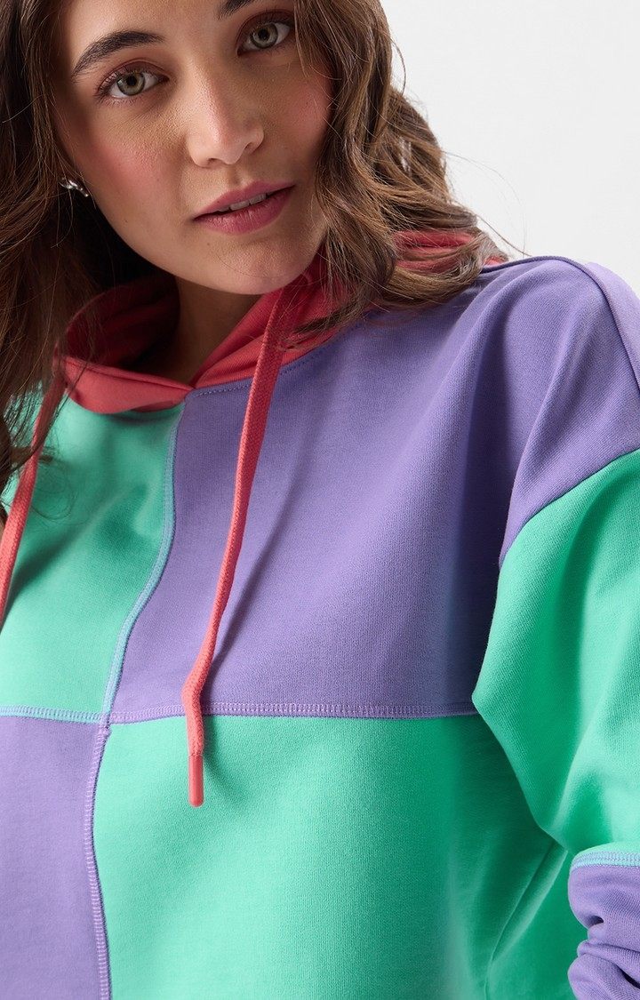 Women's Orchid Sorbet Hoodie Women's Cropped Oversized Hoodie