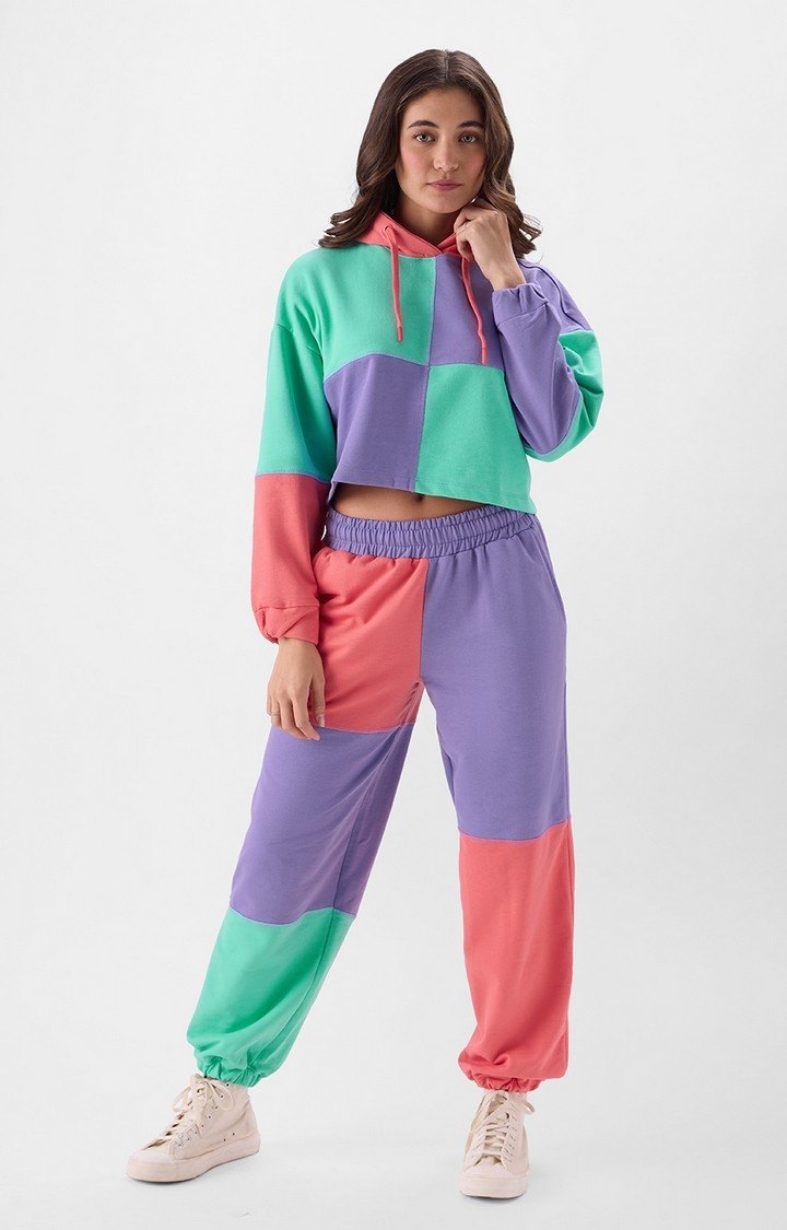 Women's Orchid Sorbet Hoodie Women's Cropped Oversized Hoodie