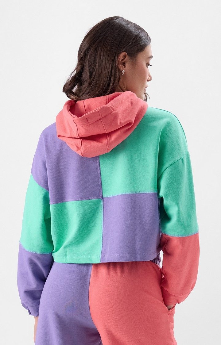 Women's Orchid Sorbet Hoodie Women's Cropped Oversized Hoodie
