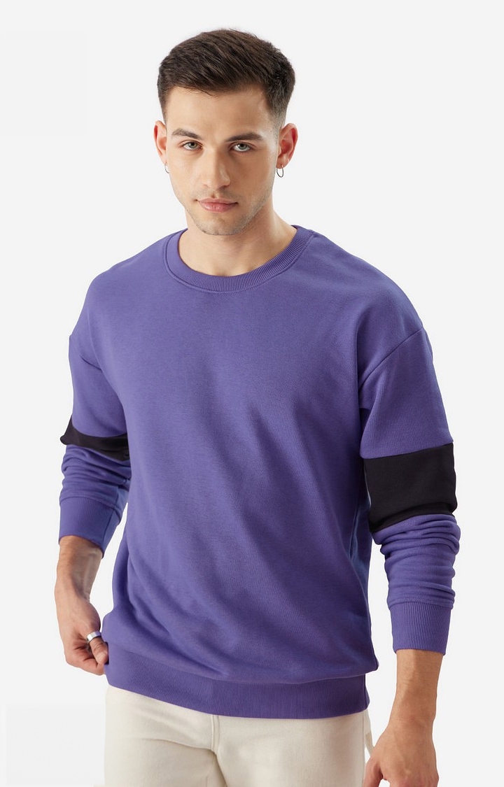 The Souled Store | Men's TSS Originals: Violet Berry Men's Oversized Sweatshirts
