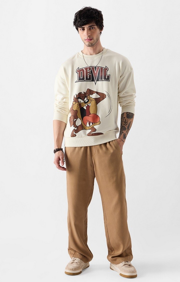Men's Looney Tunes: Taz The Devil Men's Oversized Sweatshirts