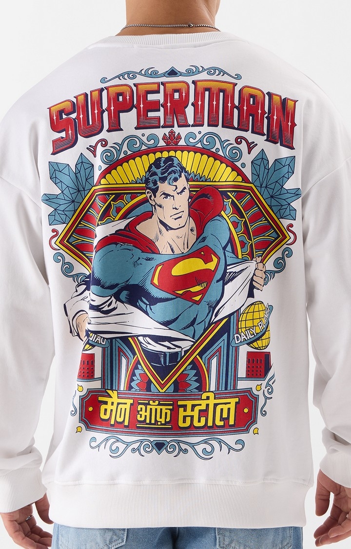Men's Truck Art: Superman Men's Oversized Sweatshirts