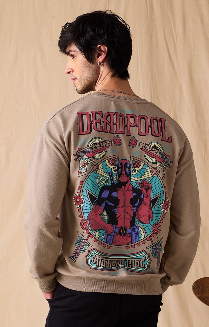 The Souled Store | Men's Truck Art: Deadpool Men's Oversized Sweatshirts