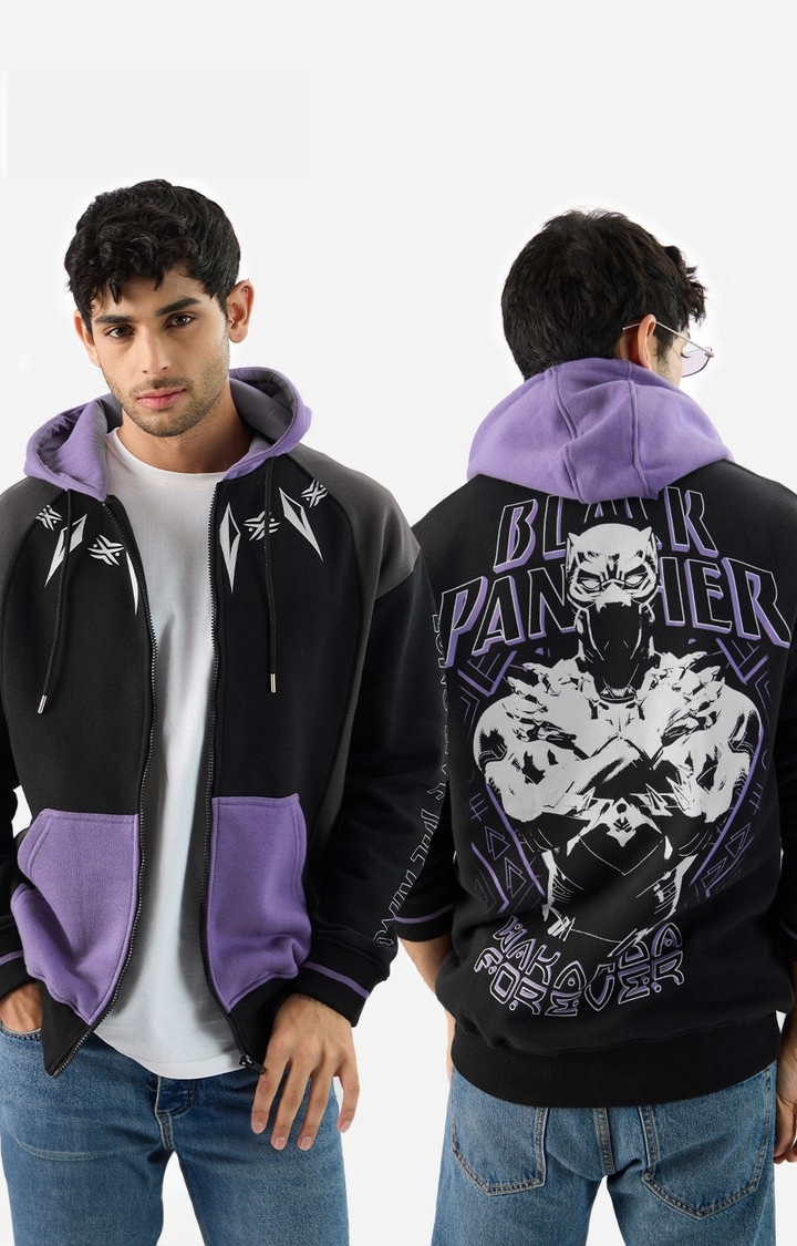 The Souled Store | Men's Black Panther: This is Wakanda Men's Oversized Hoodie