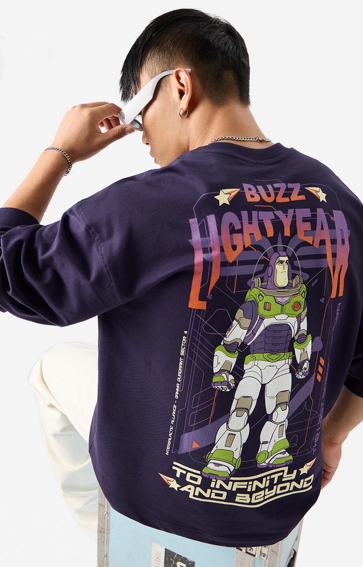 The Souled Store | Men's Disney: Buzz Lightyear Oversized Full Sleeve T-Shirt
