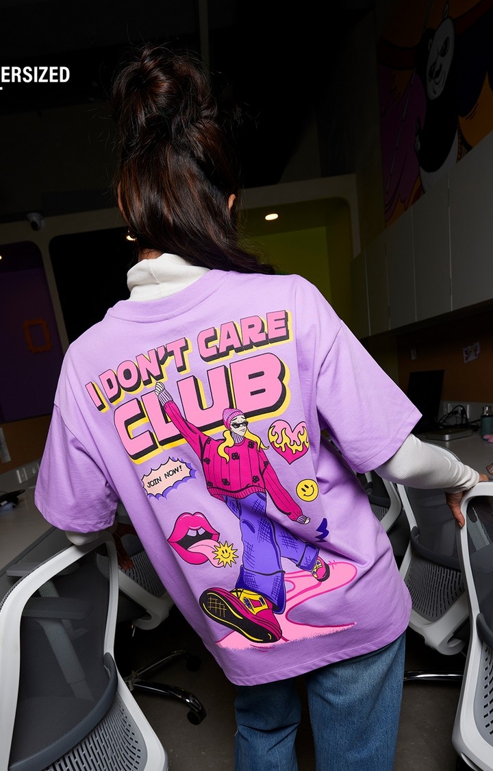 Women's Don't Care Club Women's Oversized T-Shirt