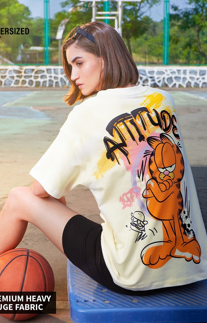 Women's Garfield: Attitude Women's Oversized T-Shirt