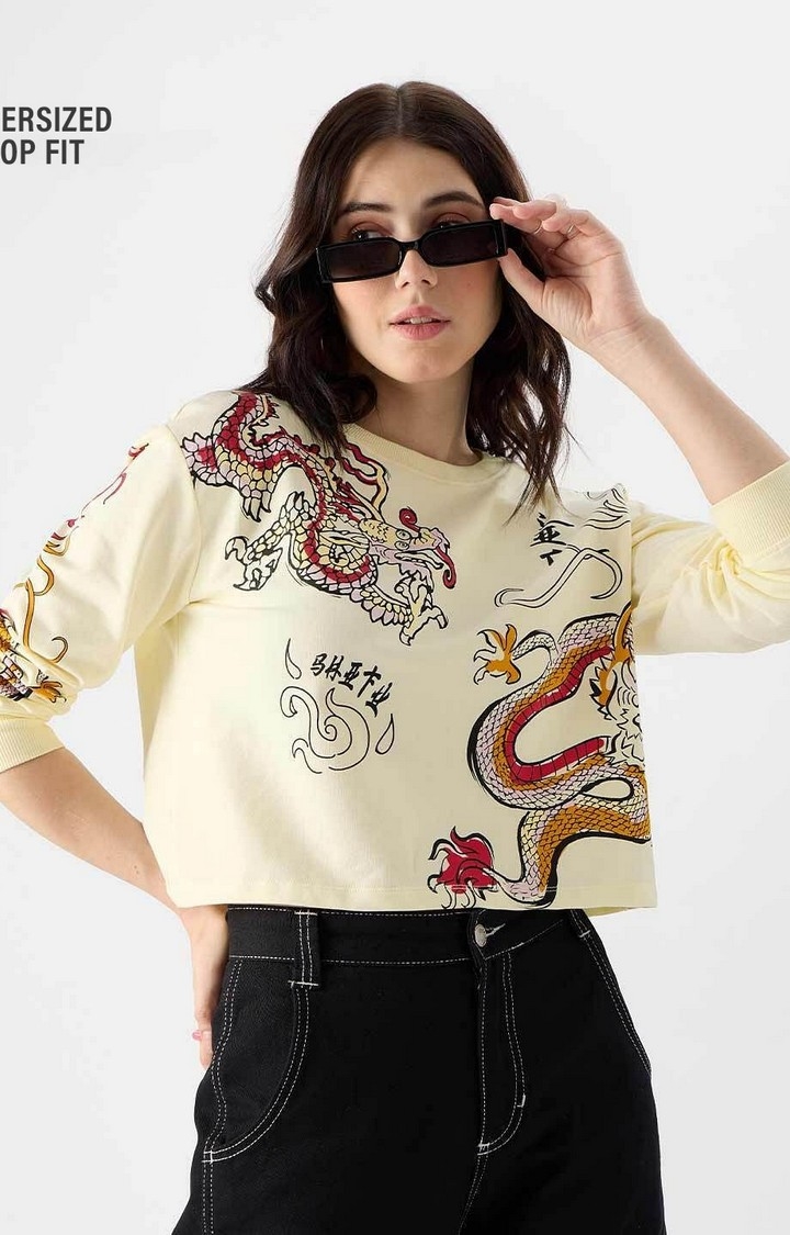 The Souled Store | Women's Dragon Hearted Women's Full Sleeves Tops