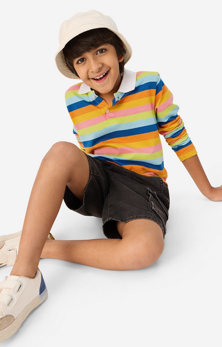 The Souled Store | Boys Colourful Striped T-Shirt