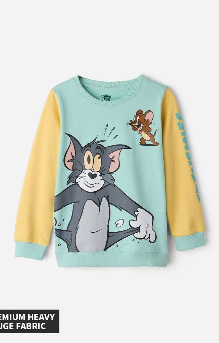Girls Tom And Jerry: Frenemies Girls Cotton Sweatshirts