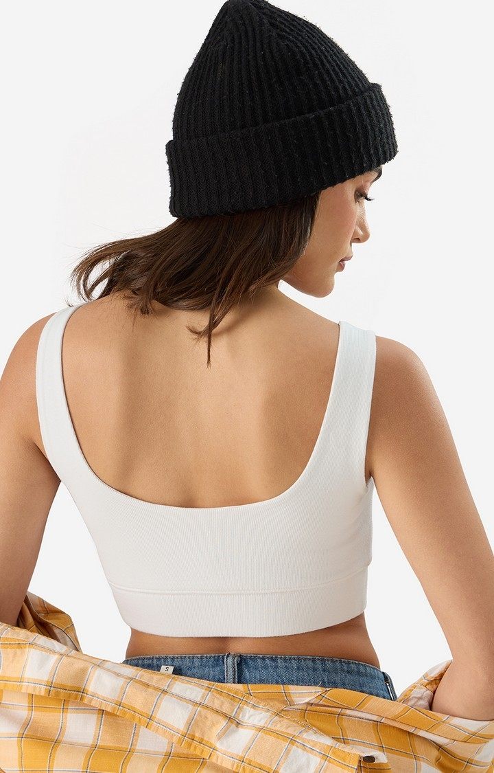 Women's White Bralette Top Women's Bralette