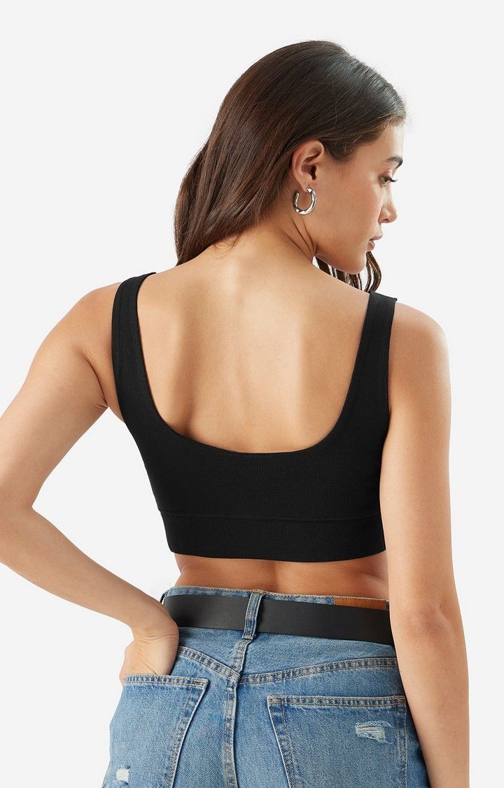 Women's Black Bralette Top Women's Bralette