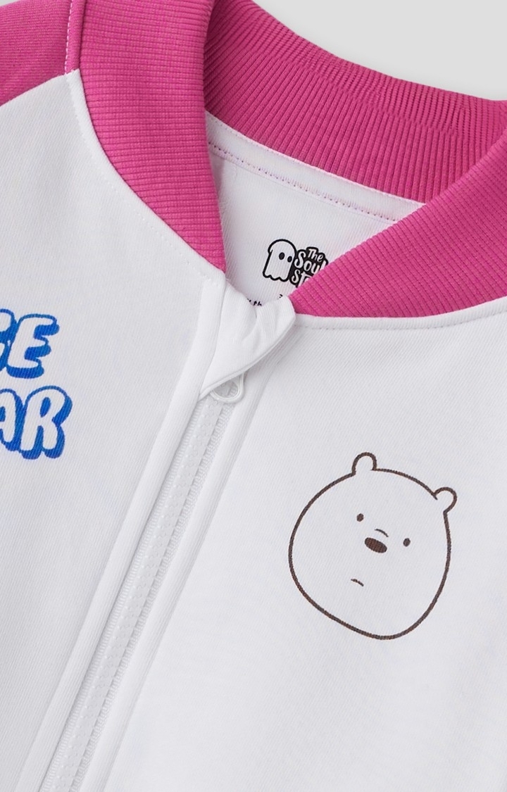 Girls Ice Bear: Sends Love Girls Cotton Jackets