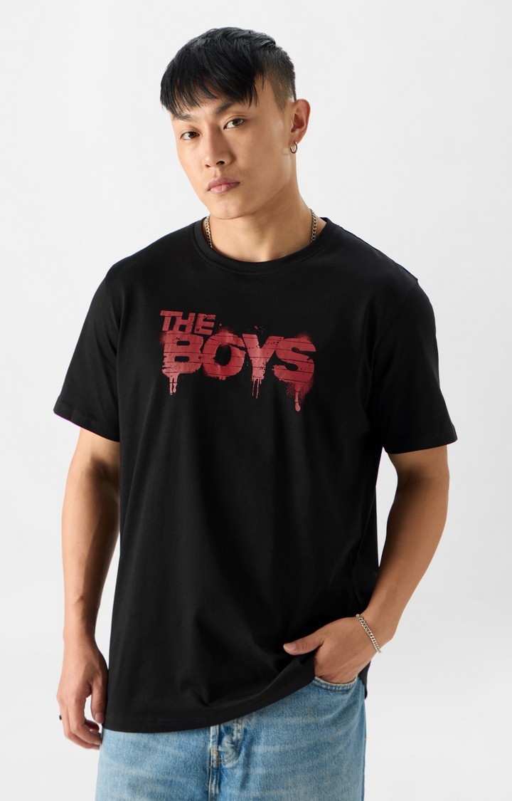 The Souled Store | Men's The Boys: Logo Men's Relaxed Fit T-Shirt