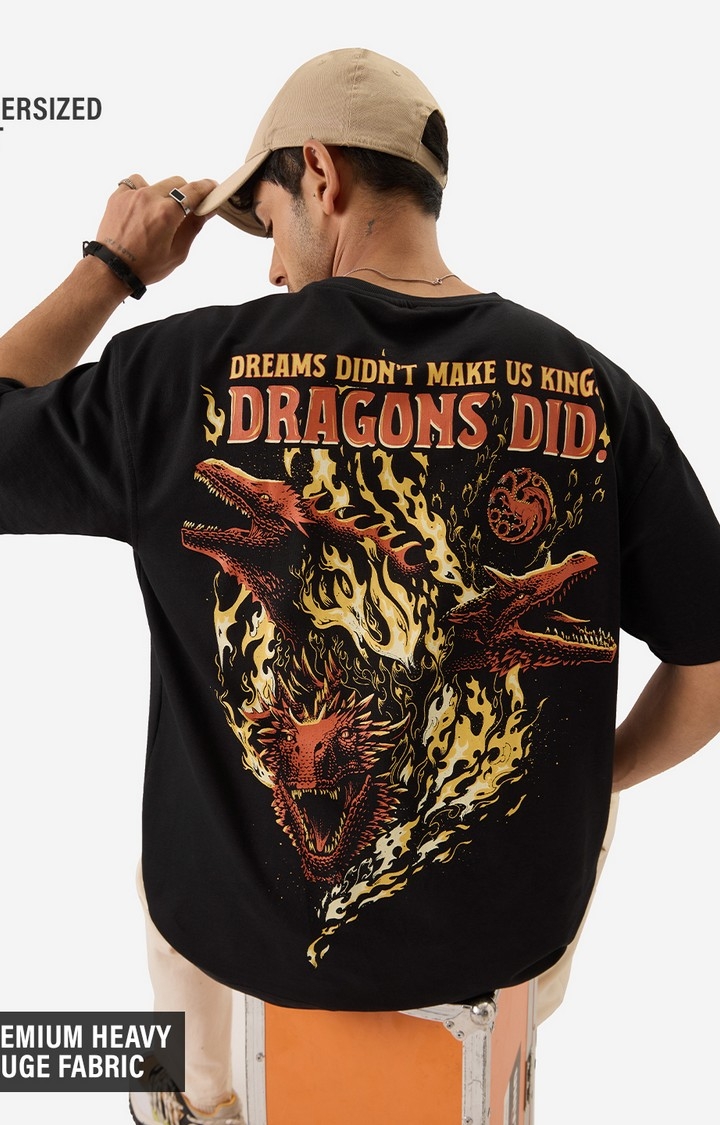 The Souled Store | Men's House of the Dragon: Dragons Did Oversized T-Shirt