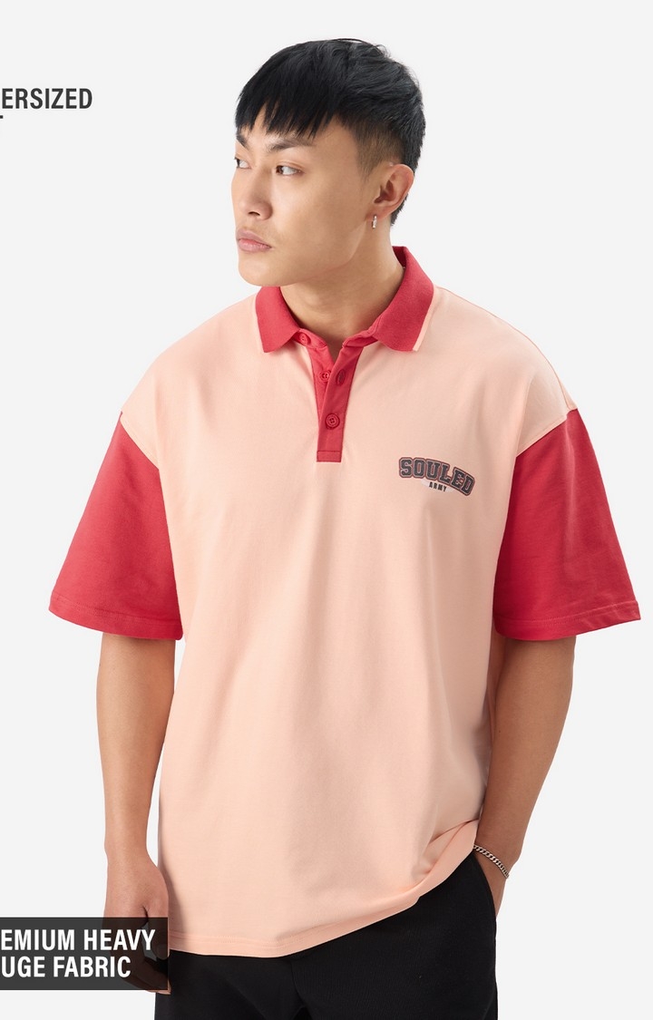 Men's TSS Originals: Cinnabar Oversized Polo T-Shirt