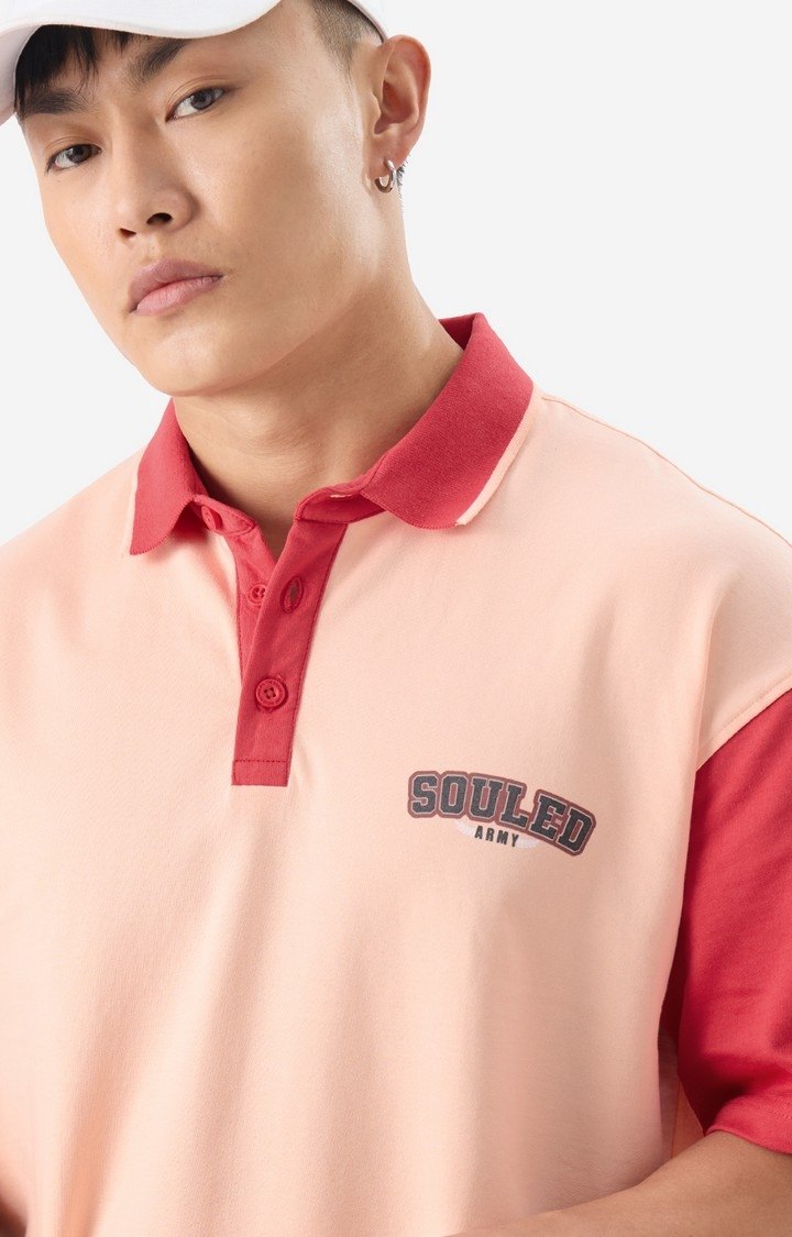 Men's TSS Originals: Cinnabar Oversized Polo T-Shirt