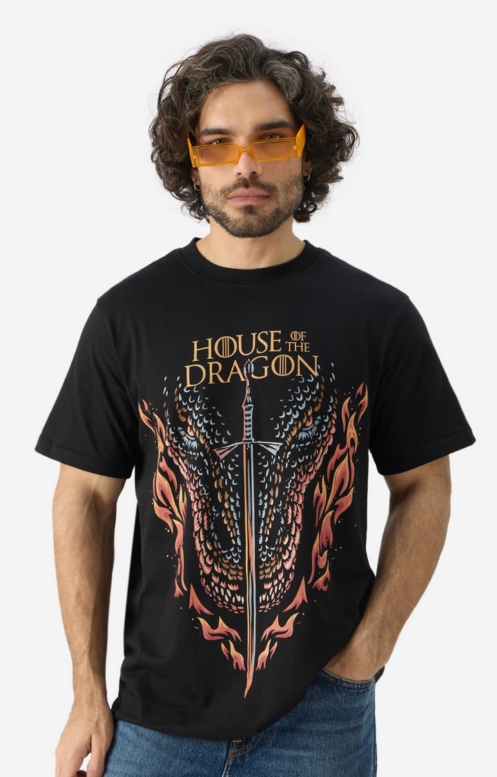 Men's House of the Dragon: Logo Men's Relaxed Fit T-Shirt