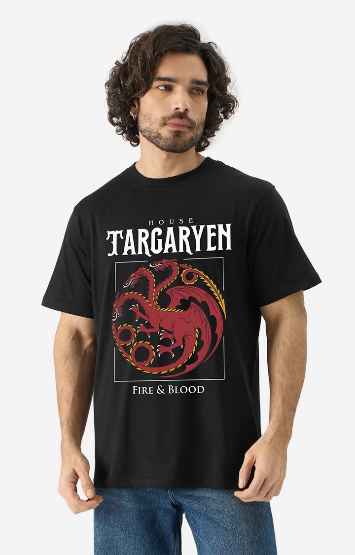 The Souled Store | Men's House of the Dragon: Fire and Blood Men's Relaxed Fit T-Shirt