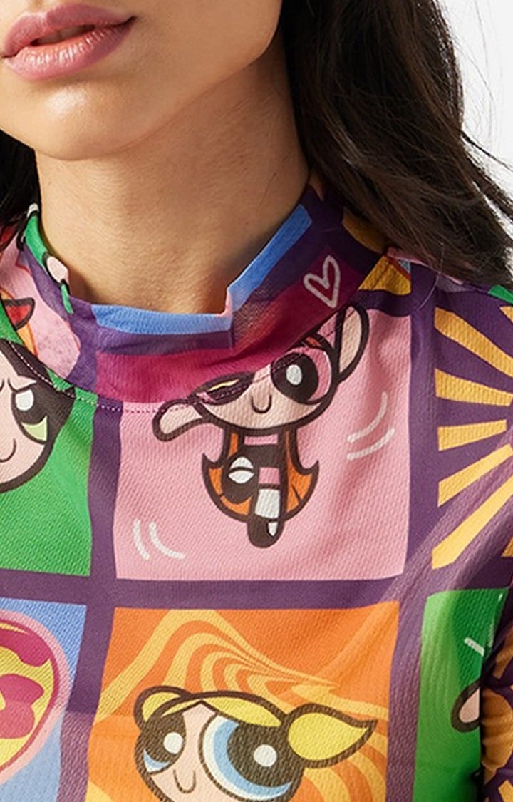 Women's Mesh Top: Powerpuff Girls  Women's Cropped Tops