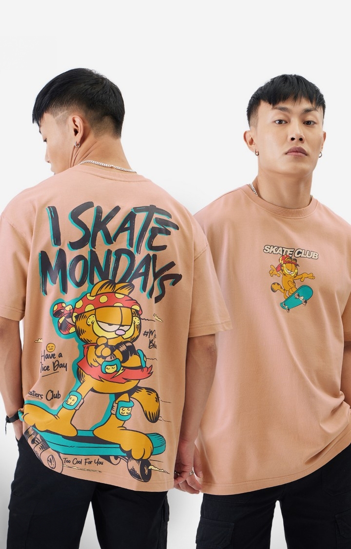 Men's Garfield: I Skate Mondays Oversized T-Shirt