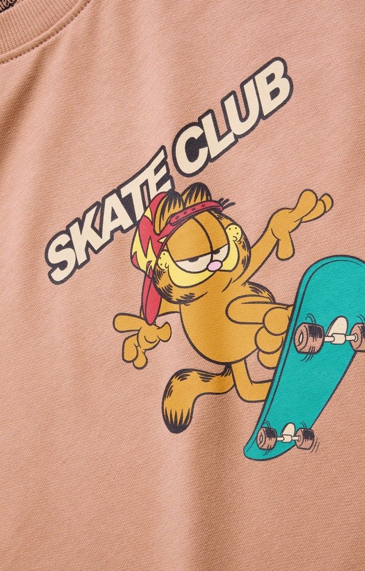 Men's Garfield: I Skate Mondays Oversized T-Shirt