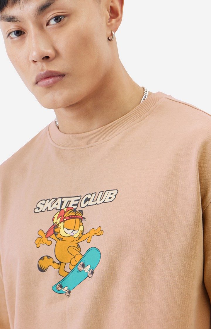 Men's Garfield: I Skate Mondays Oversized T-Shirt