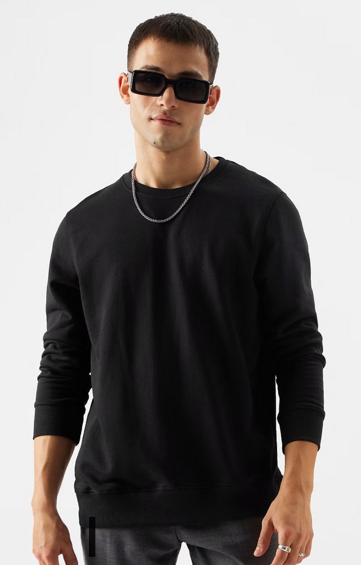 The Souled Store | Men's TSS Originals: Black Sweatshirts