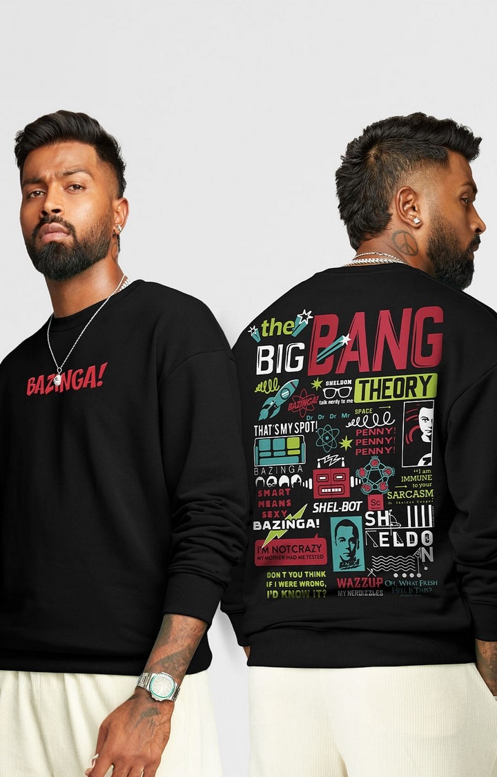 Men's The Big Bang Theory: Doodle Men's Oversized Sweatshirts