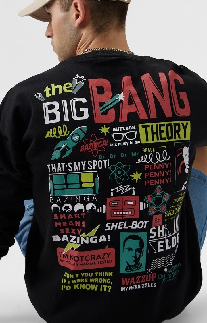 Men's The Big Bang Theory: Doodle Men's Oversized Sweatshirts