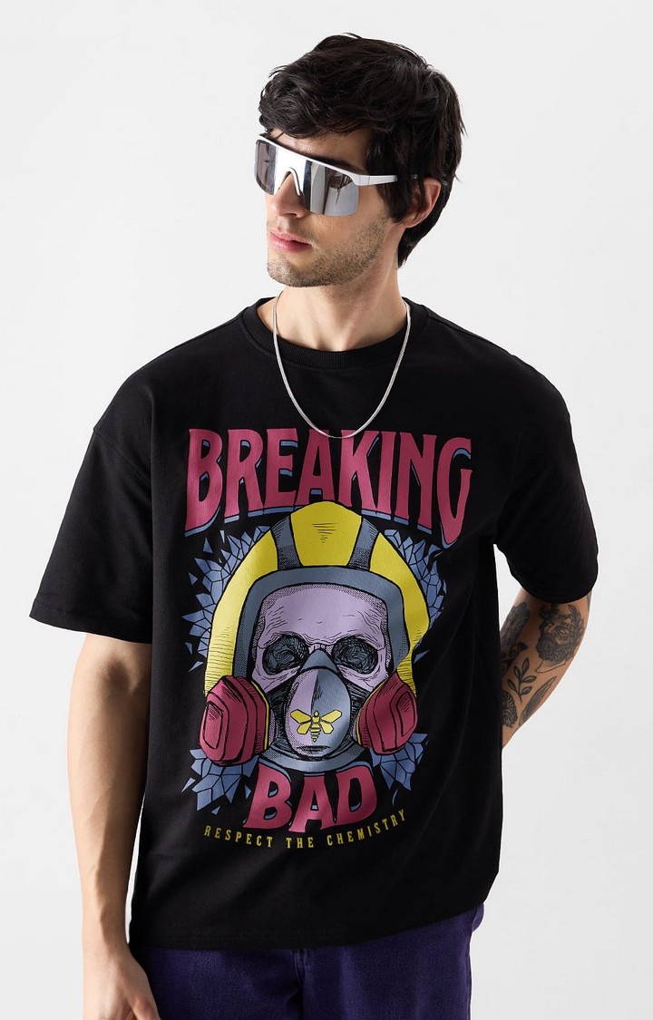 The Souled Store | Men's Breaking Bad: Respect The Science Oversized T-Shirt