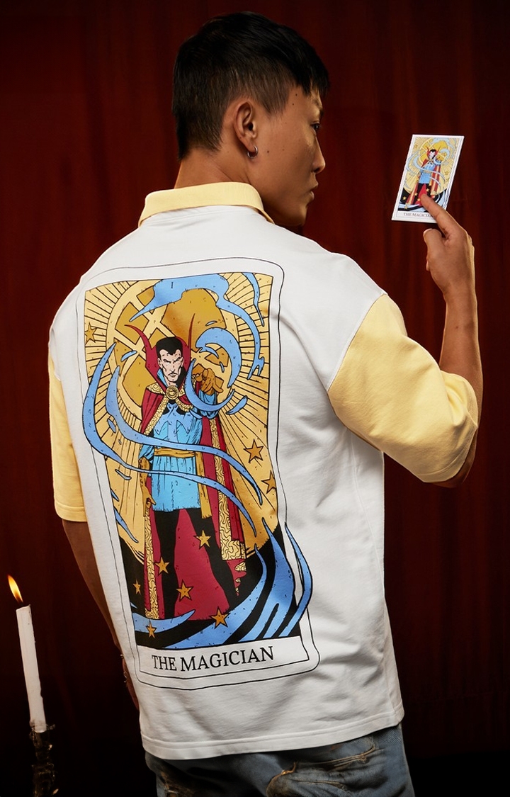 The Souled Store | Men's Tarot: Doctor Strange Oversized Polo T-Shirt