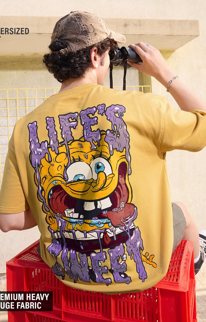 Men's SpongeBob: Life's Sweet Oversized T-Shirt