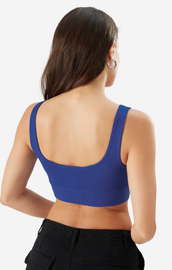 Women's Electric Blue Bralette Top Women's Bralette