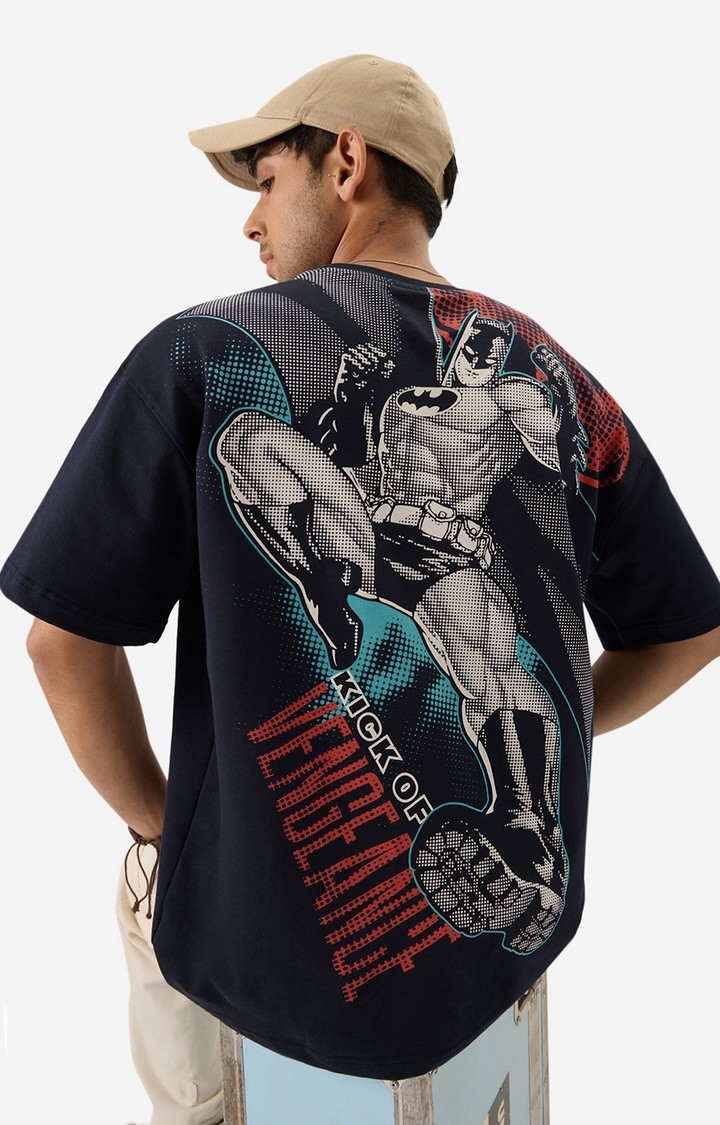 Men's Batman: Kick Of Vengence Oversized T-Shirt