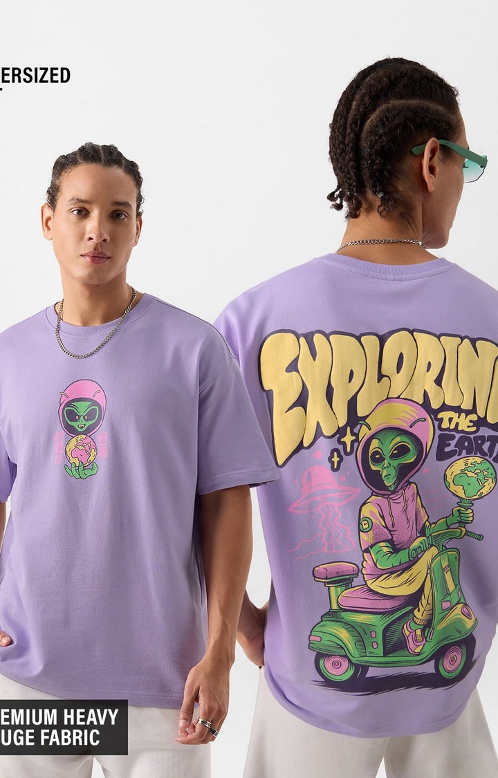 The Souled Store | Men's Alien Invasion: Exploring Earth Oversized T-Shirt