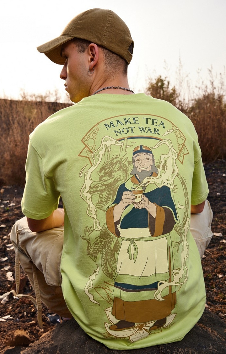 Men's Avatar: Make Tea Not War Oversized T-Shirt